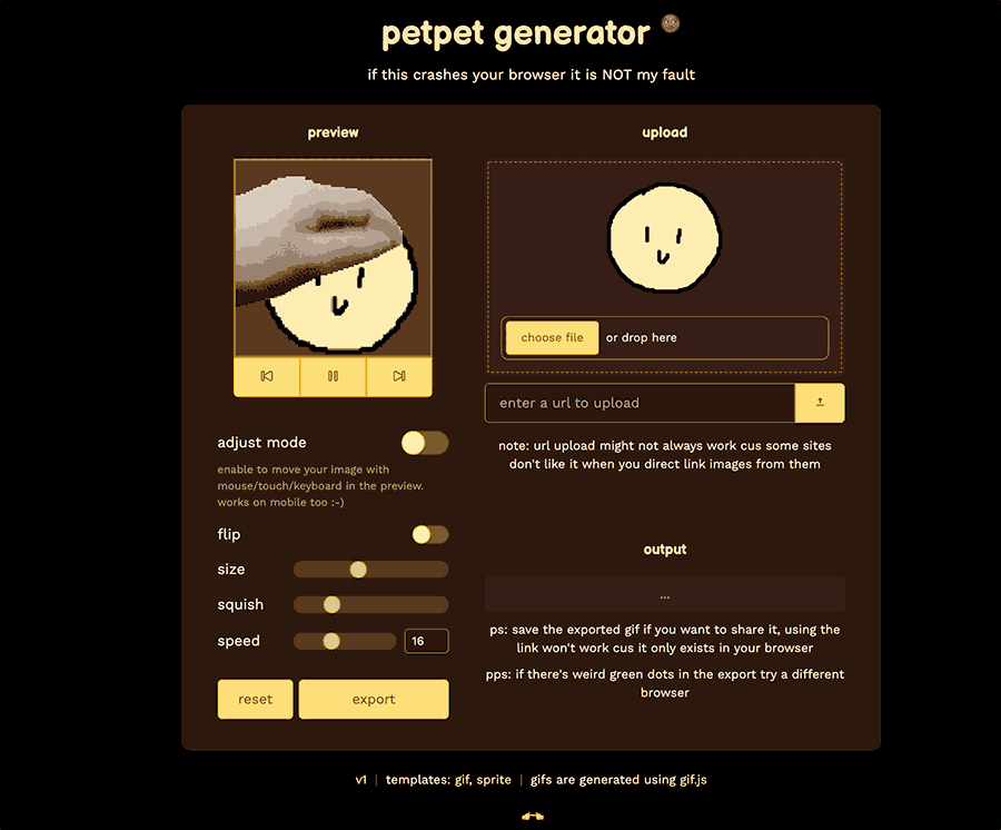 petpet generator :在线摸头gif生成器 petpet generator :在线摸头gif生成器