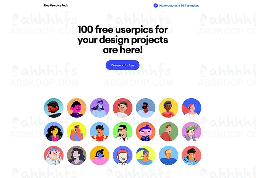 Free Userpics Pack:免费大头贴素材,完全矢量,兼容 Figma 可商用 Free-Userpics-Pack:免费大头贴素材,完全矢量,兼容-Figma-可商用