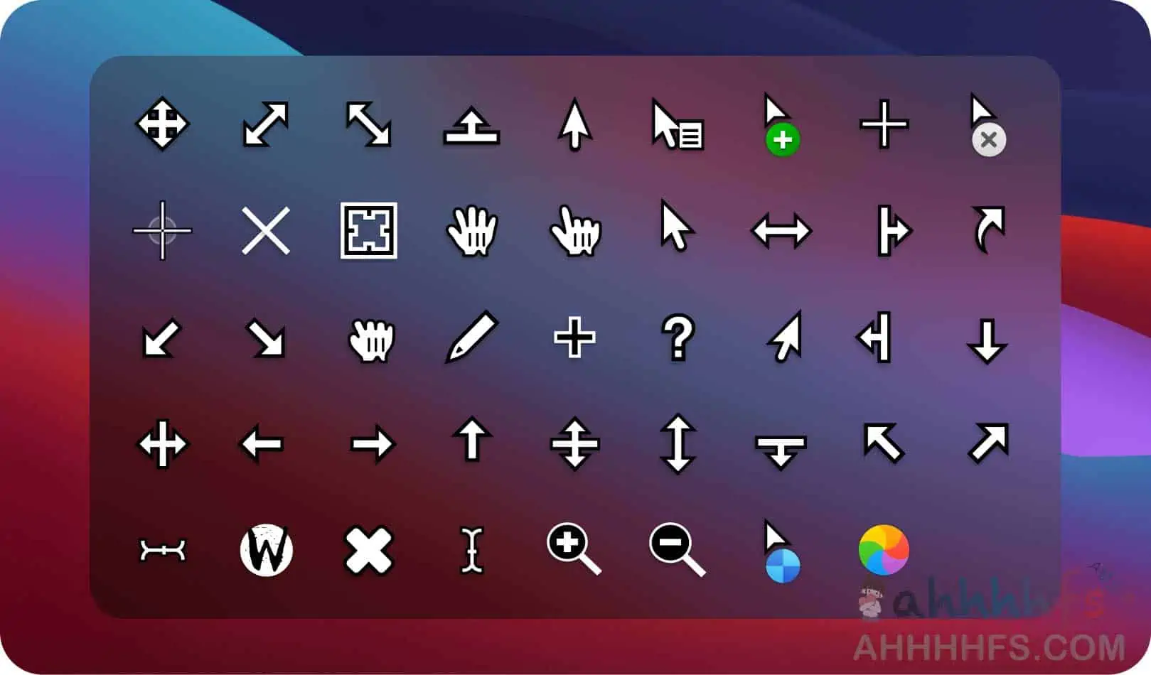 MacOS鼠标指针皮肤 适用于Windows 和 Linux 的 macOS BigSur MacOS鼠标指针皮肤 适用于Windows 和 Linux 的 macOS BigSur