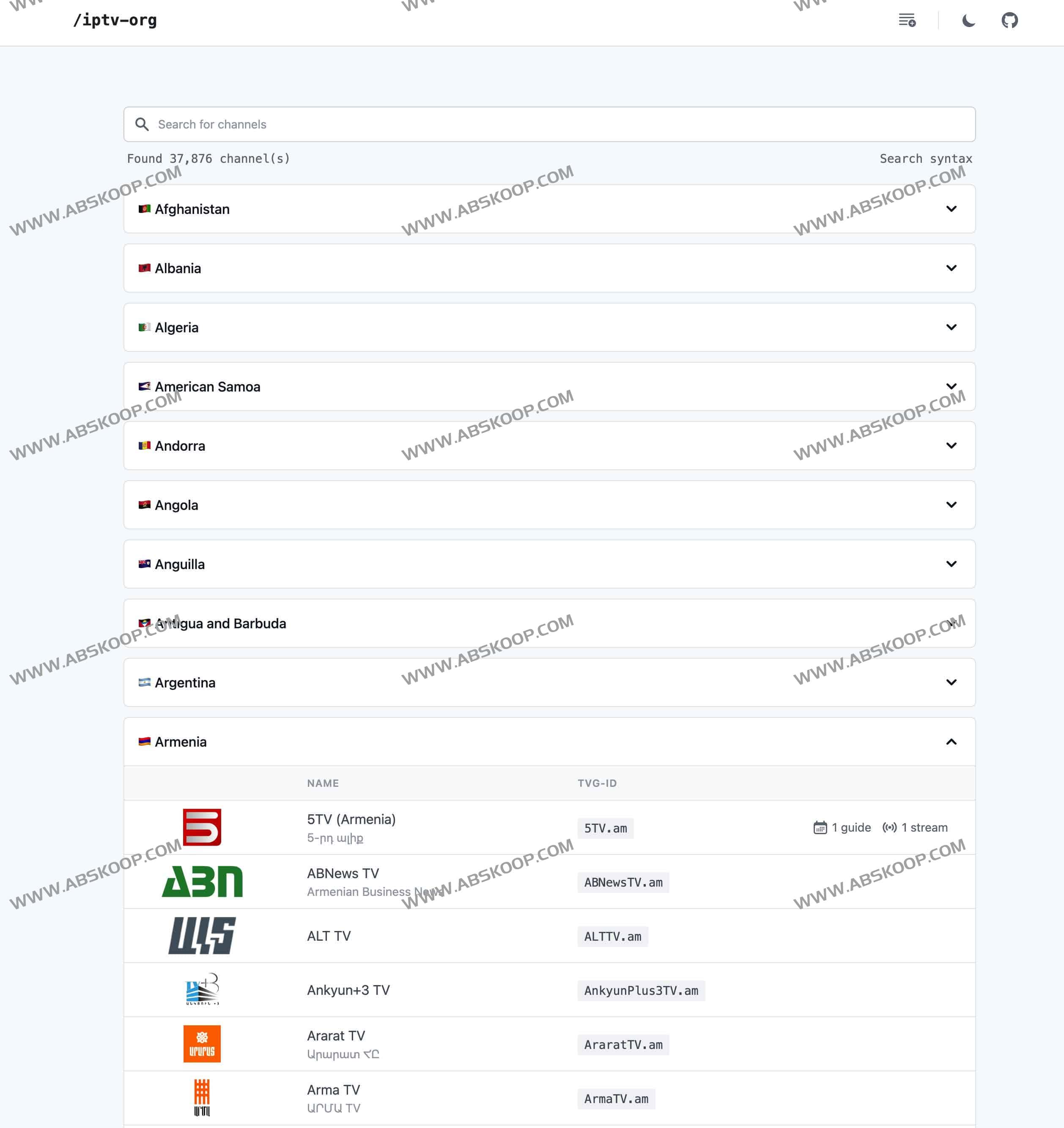 iptv-org:全球各国公开可用的 IPTV 频道直播源m3u 37000+频道 iptv-org:全球各国公开可用的 IPTV 频道直播源m3u 37000+频道