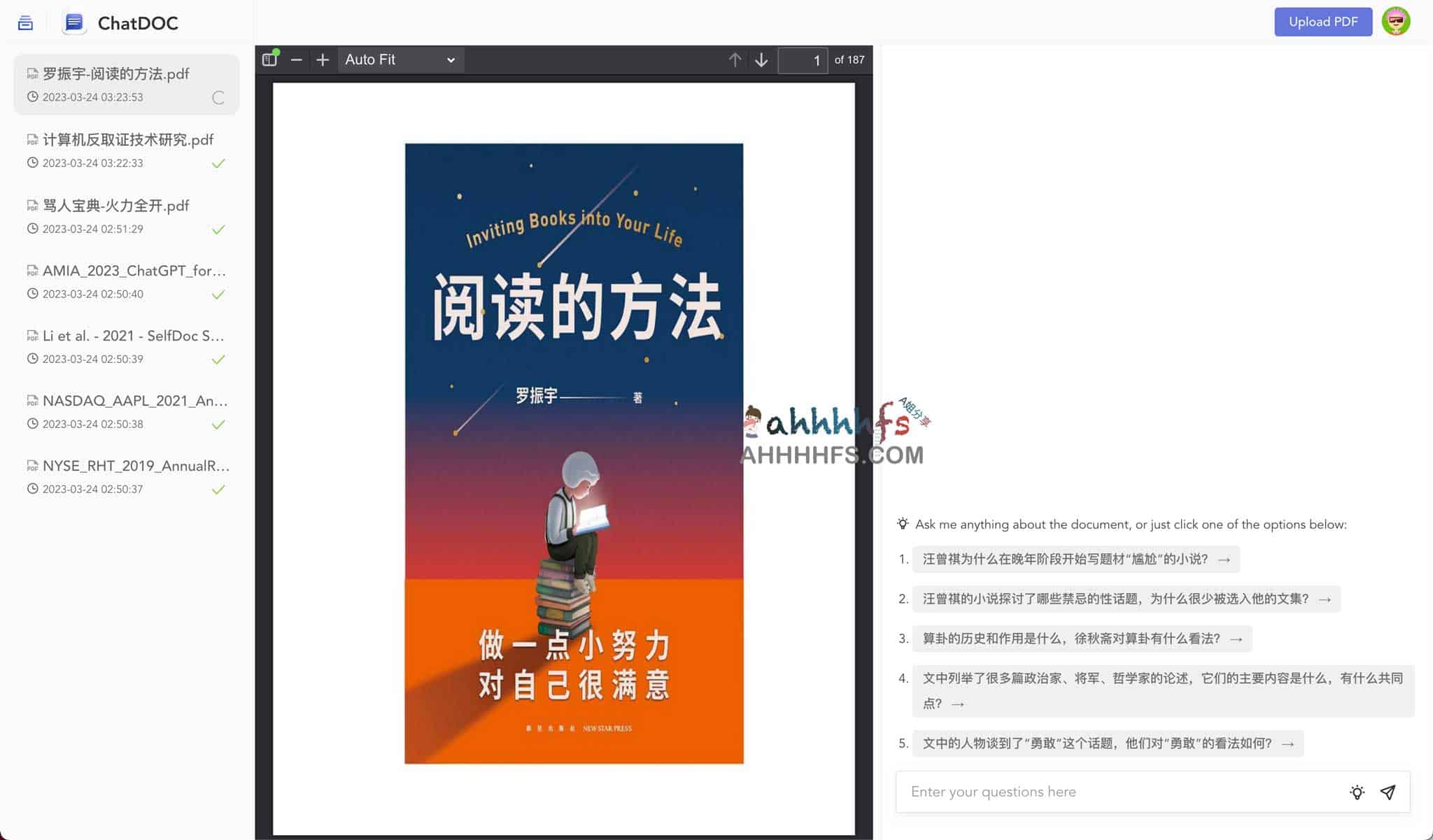 ChatDOC-基于 ChatGPT的文件阅读助手 支持中文 ChatDOC-基于 ChatGPT的文件阅读助手 支持中文