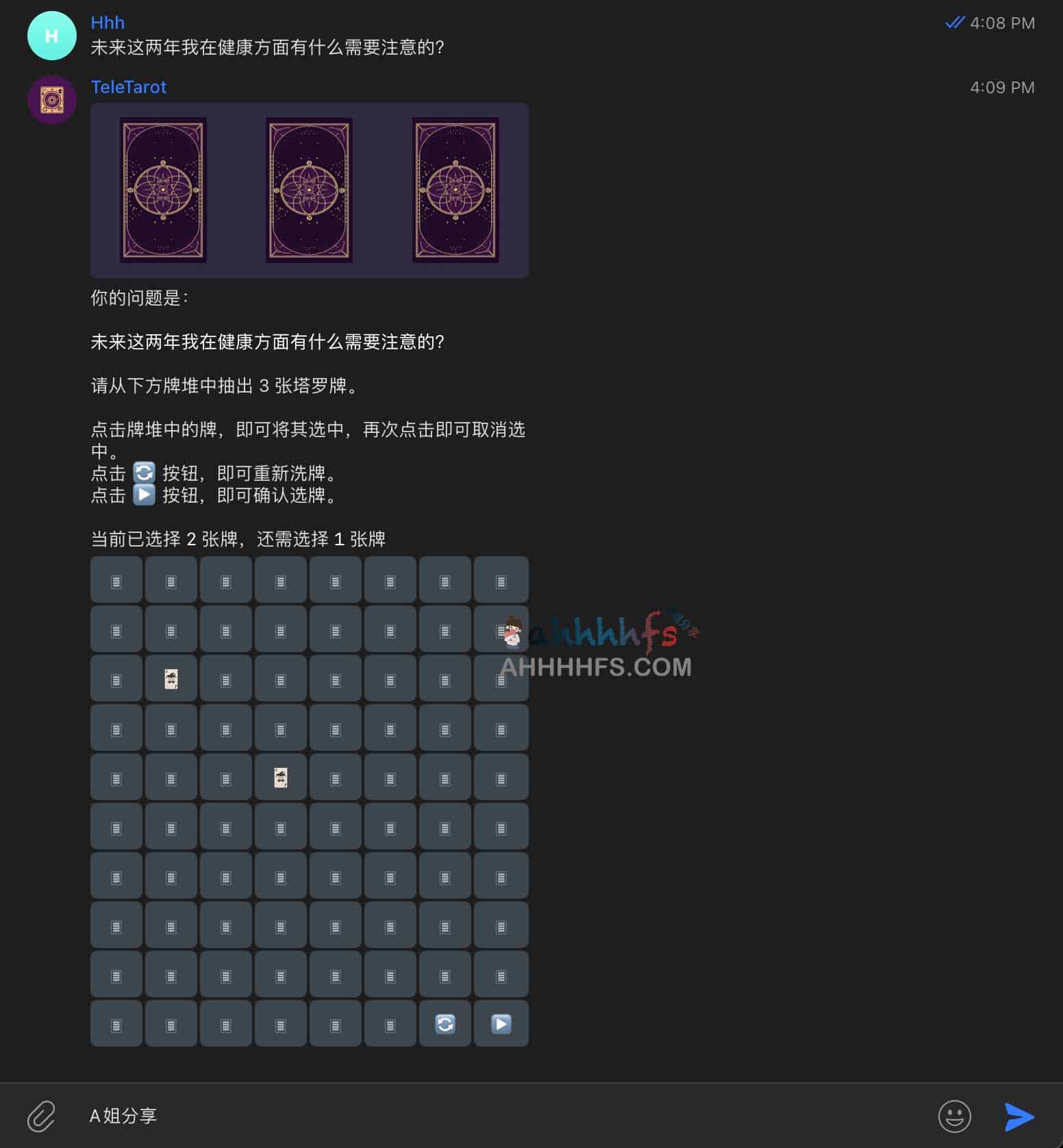 TeleTarot-免费塔罗牌占卜机器人 基于 GPT-4 TeleTarot-免费塔罗牌占卜机器人 基于 GPT-4
