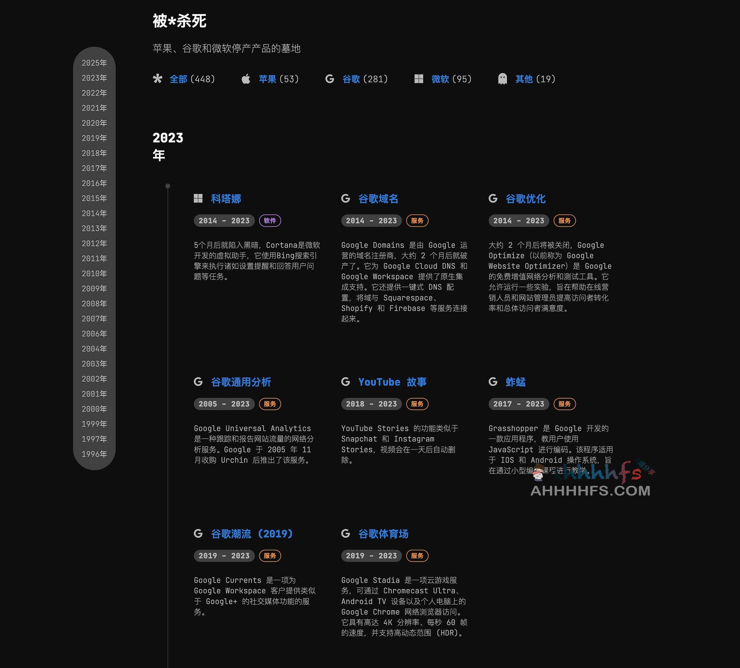 被谷歌、苹果、微软停掉的产品记录-Killed by 被谷歌、苹果、微软停掉的产品记录-Killed by