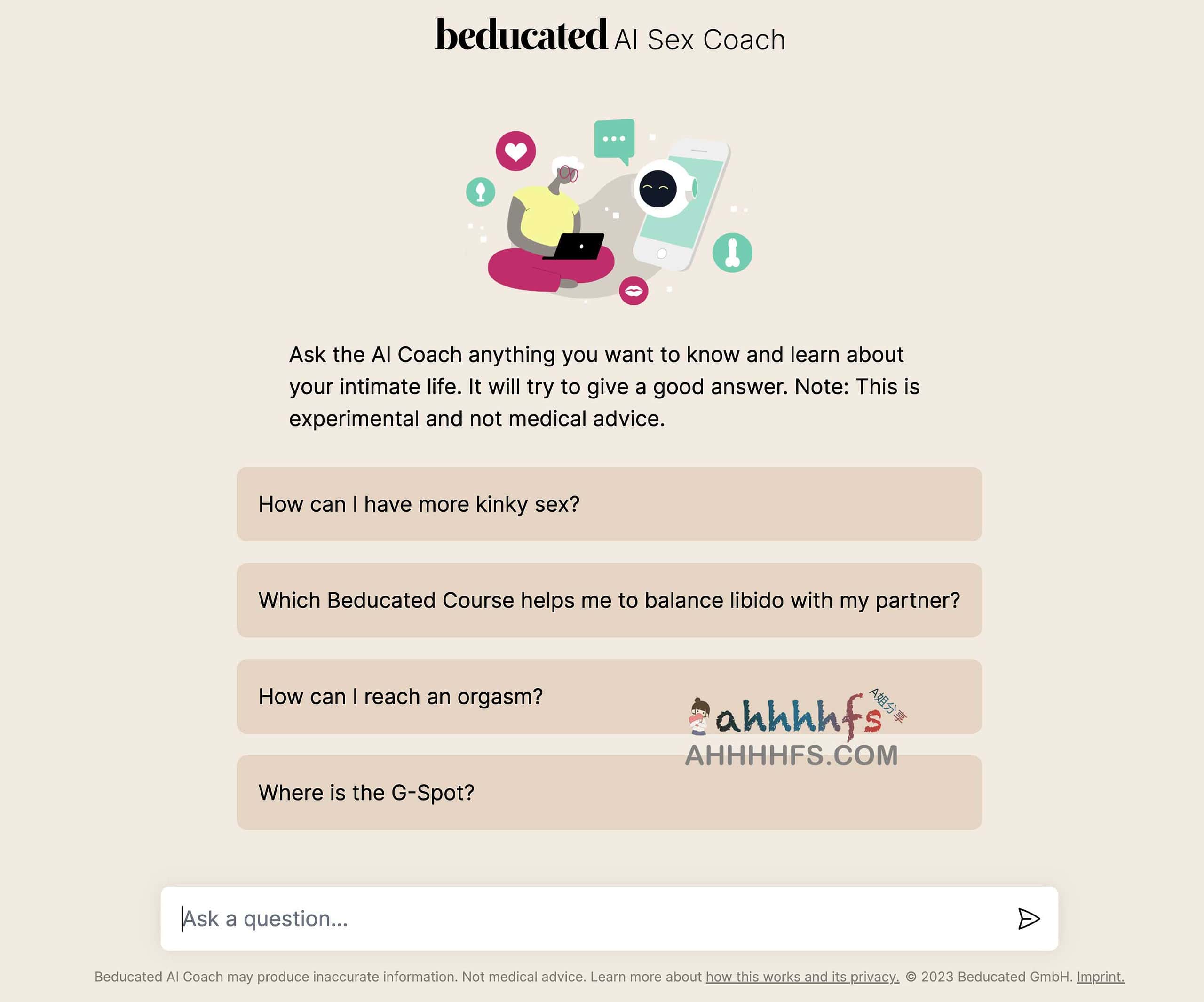 人工智能AI X爱教练-Beducated AI SX Coach 人工智能AI X爱教练-Beducated AI SX Coach