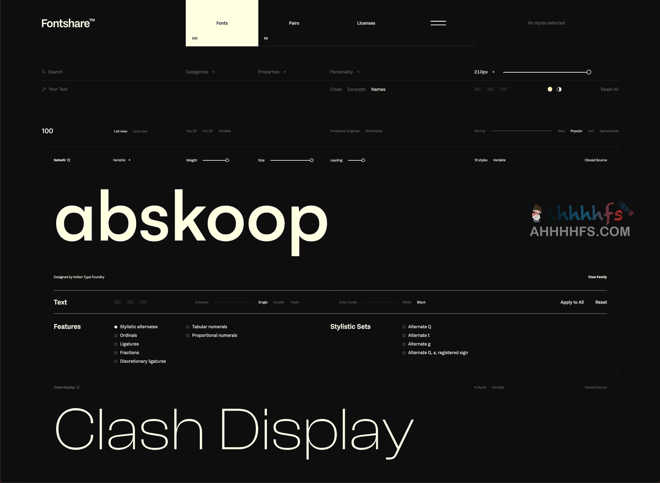 Fontshare-免费高品质英文字体下载网站 可商用 Fontshare-免费高品质英文字体下载网站 可商用
