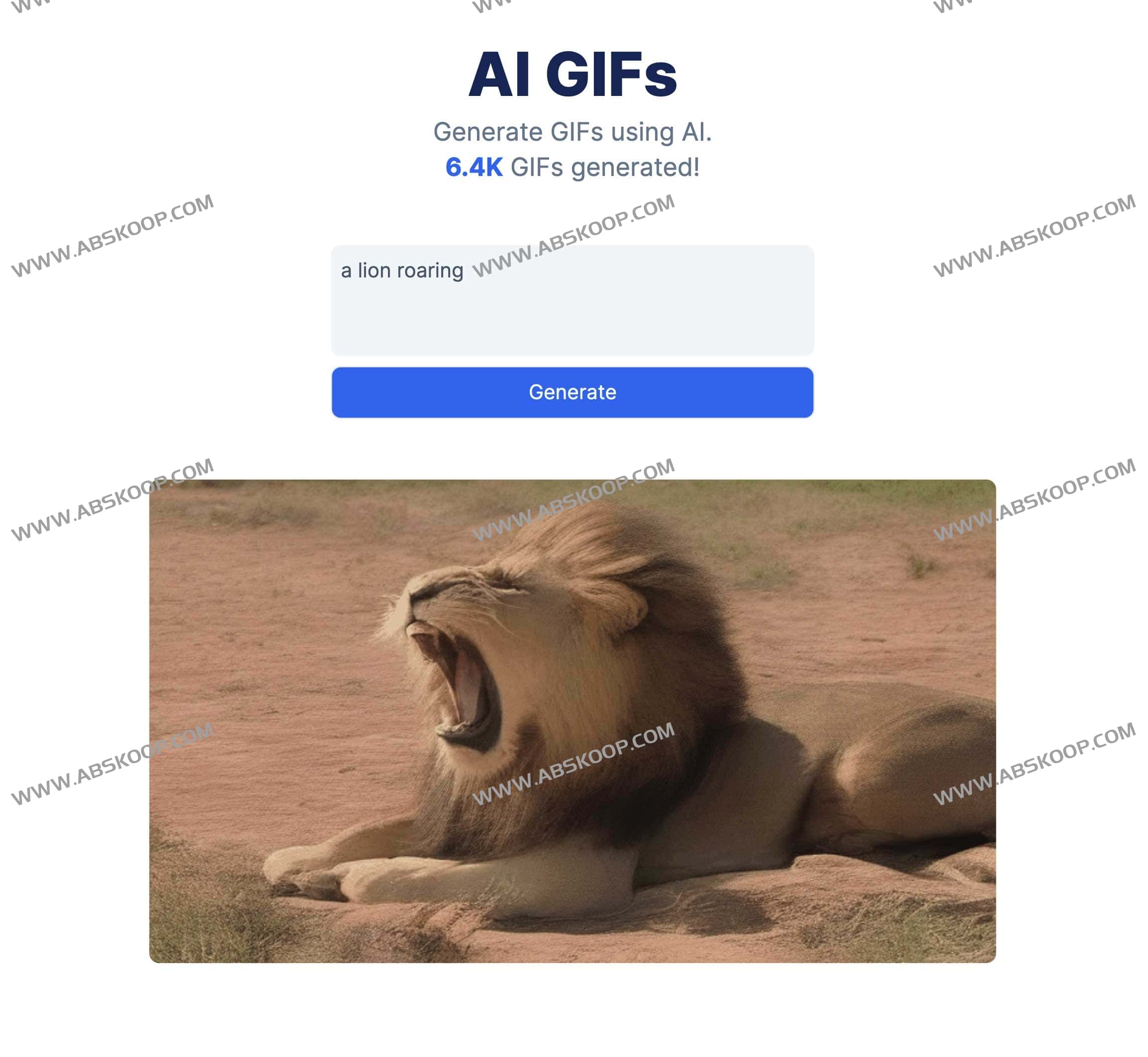 AI GIFs-人工智能动图生成器 AI GIFs-人工智能动图生成器