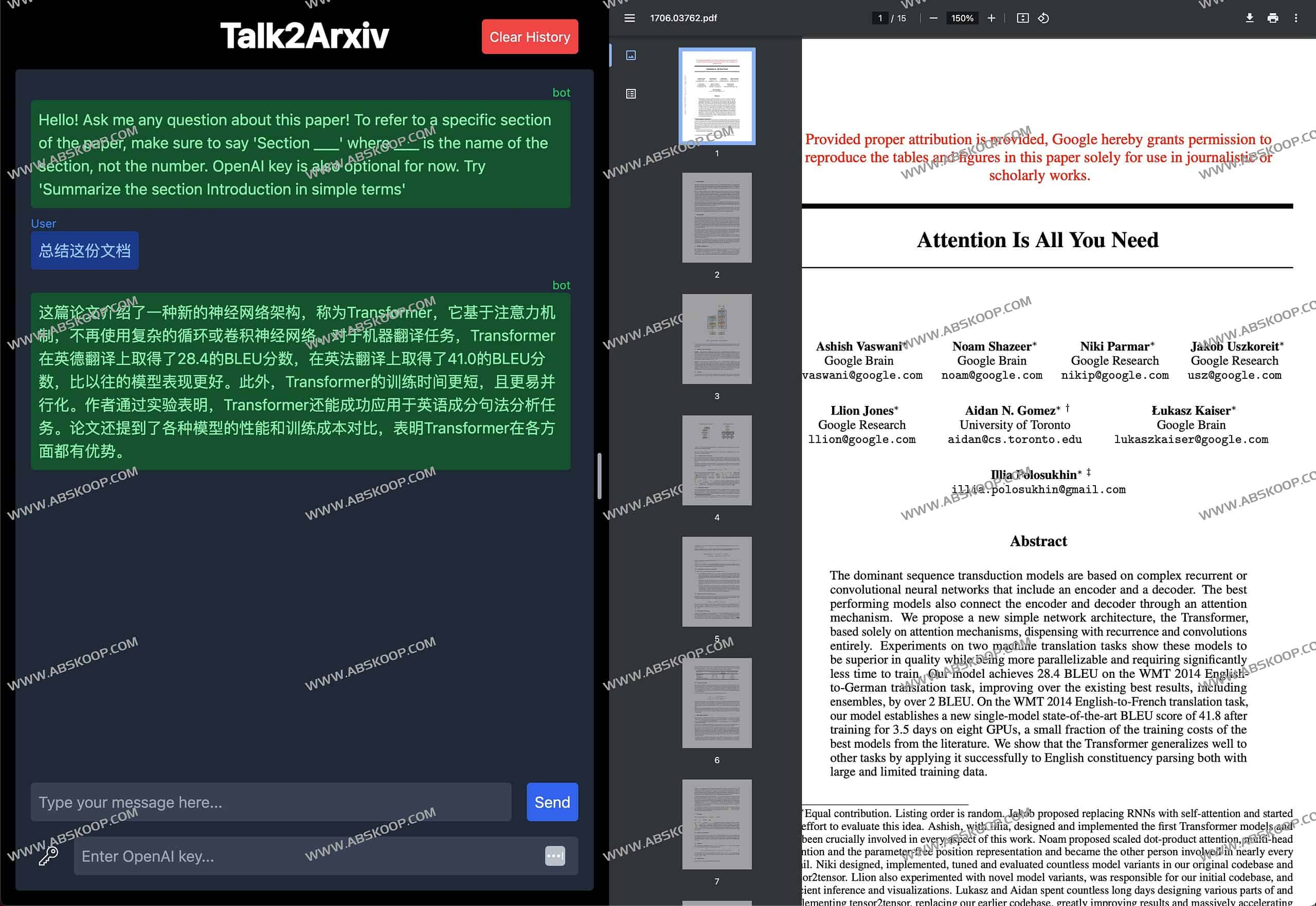 Talk2Arxiv-使用 ChatGPT 与任何 ArXiv 论文交谈 Talk2Arxiv-使用 ChatGPT 与任何 ArXiv 论文交谈