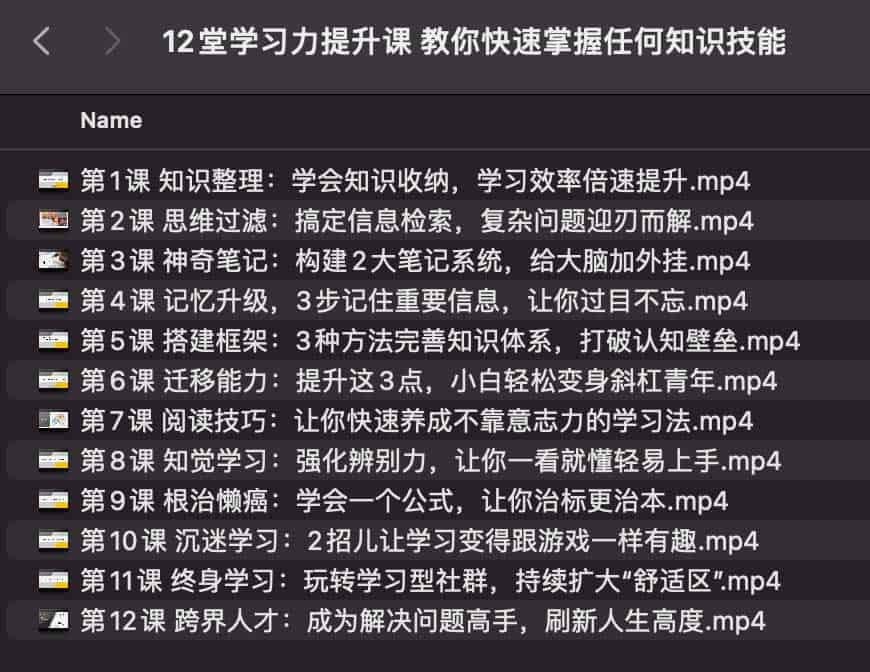 12堂学习力提升课 教你快速掌握任何知识技能 12堂学习力提升课 教你快速掌握任何知识技能