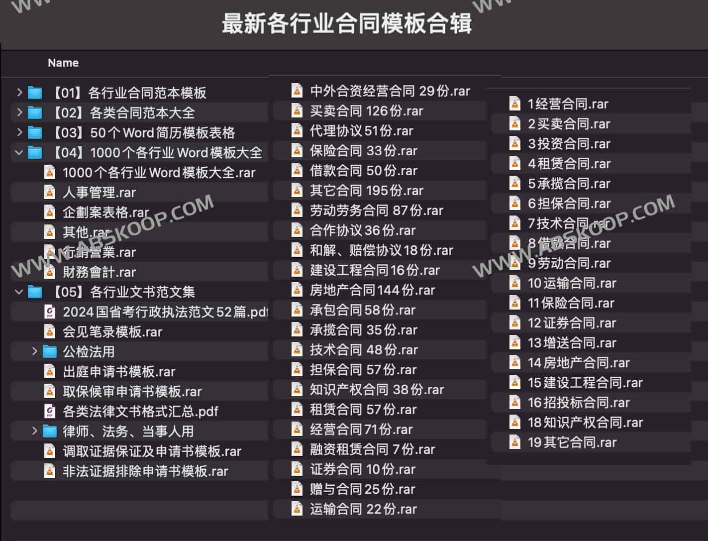 2024最新各行业合同模板合辑 2024最新各行业合同模板合辑