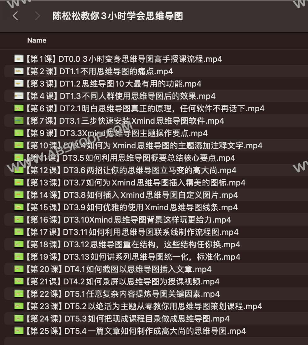 陈松松教你3小时学会思维导图 陈松松教你3小时学会思维导图