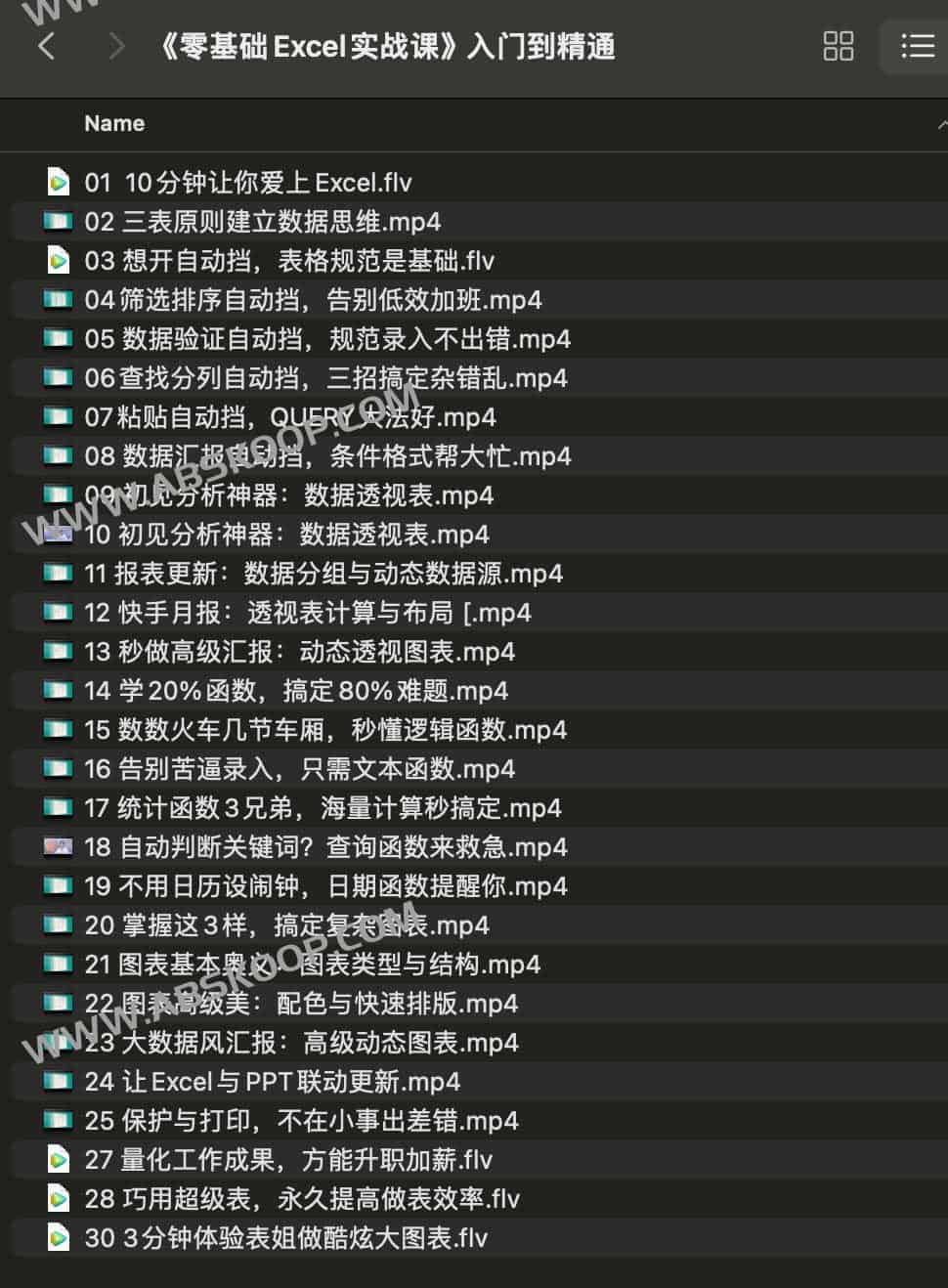 零基础Excel实战课 入门到精通 零基础Excel实战课 入门到精通