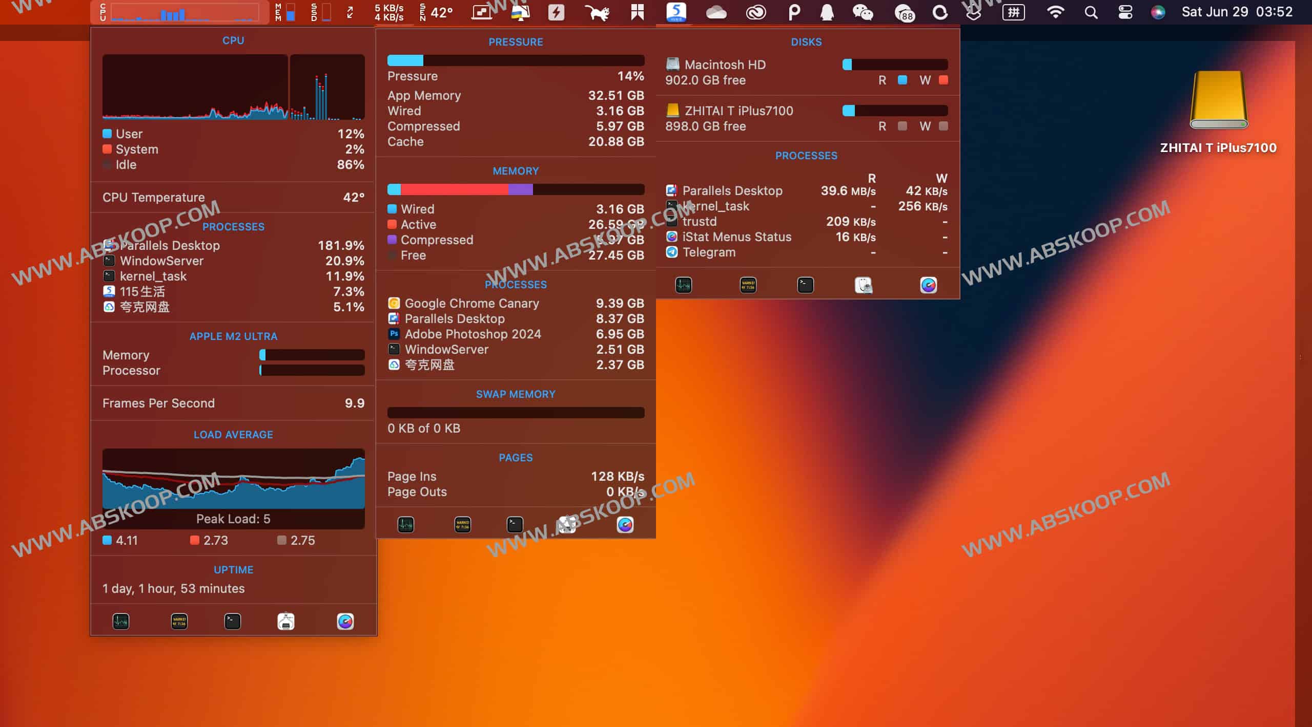 iStat Menus 激活码 + 软件下载 iStat Menus 激活码 + 软件下载