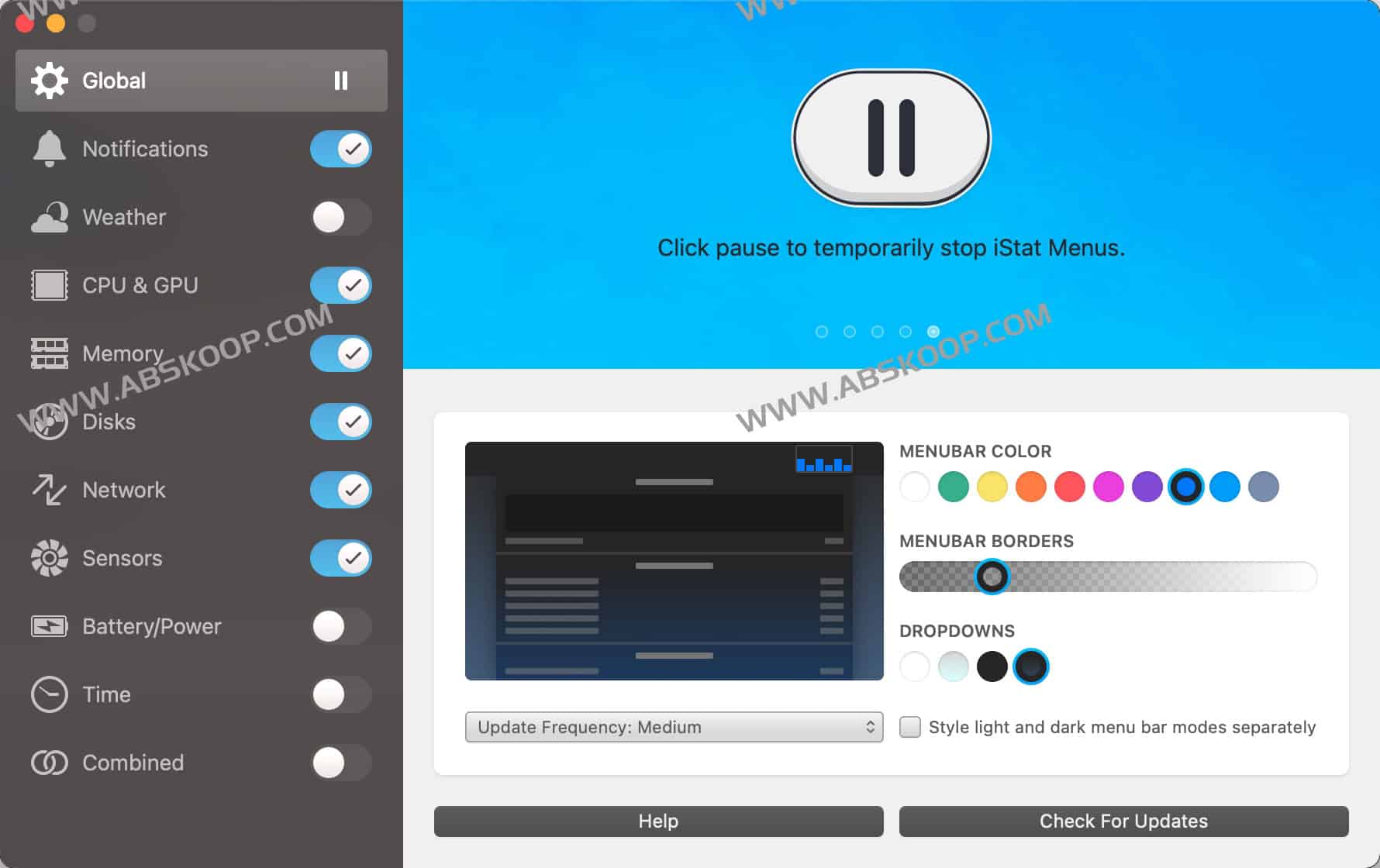 iStat Menus 激活码 + 软件下载 iStat Menus 激活码 + 软件下载
