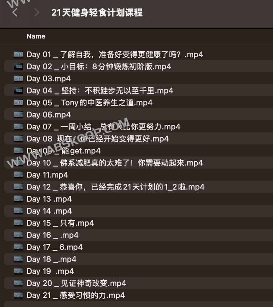21天健身轻食计划课程 21天健身轻食计划课程