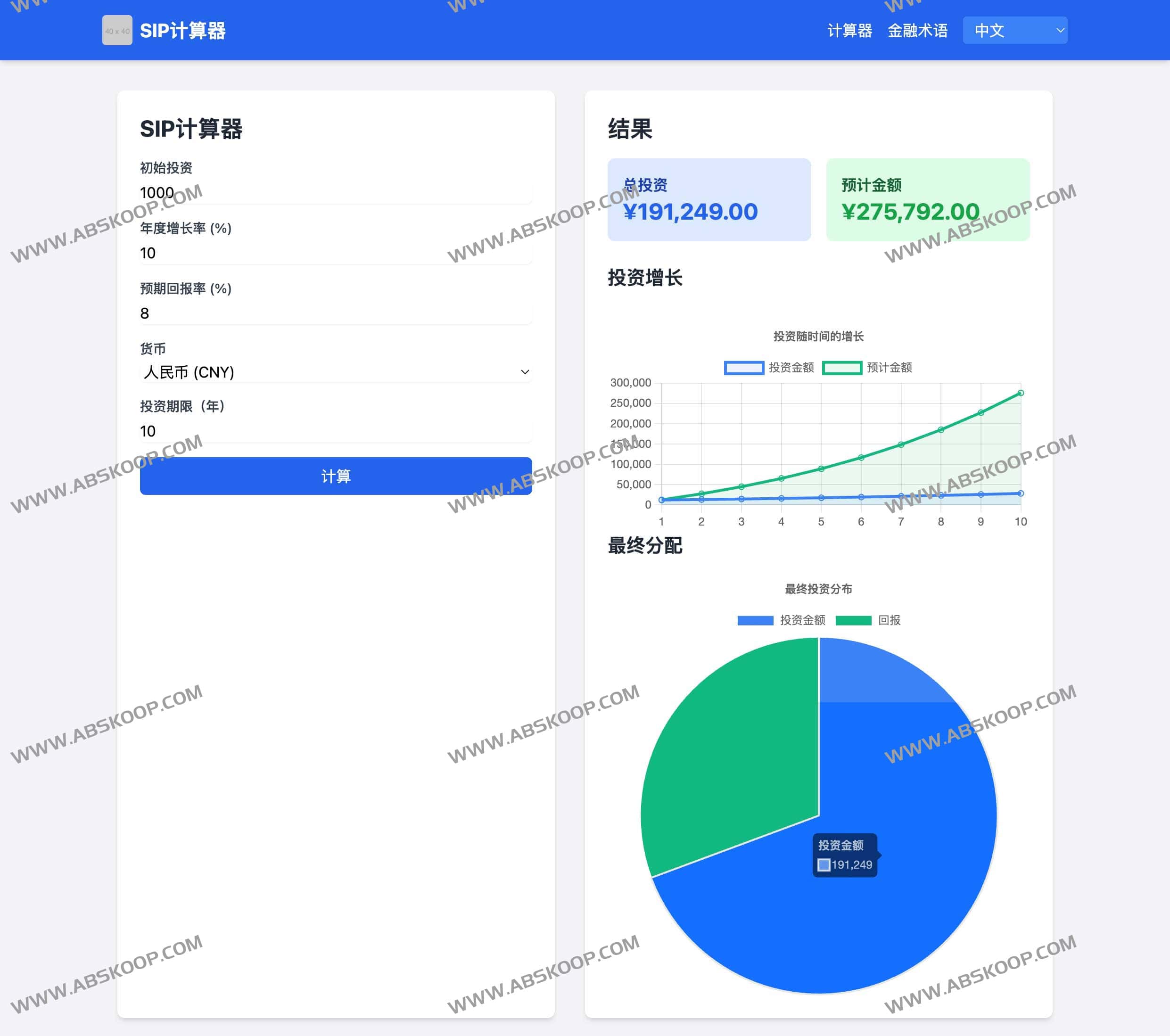 递增式SIP计算器:在线规划投资回报金融工具 递增式SIP计算器:在线规划投资回报金融工具