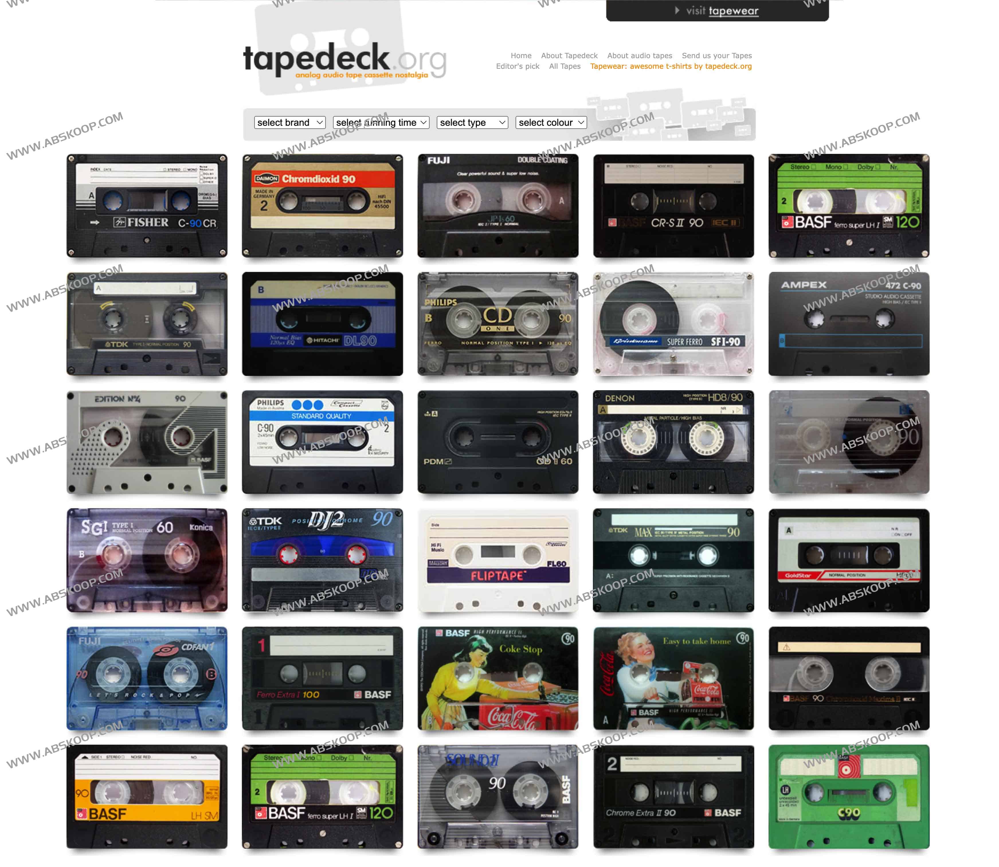 Tapedeck-磁带博物馆 展现60-90年代磁带设计变化 Tapedeck-磁带博物馆 展现60-90年代磁带设计变化