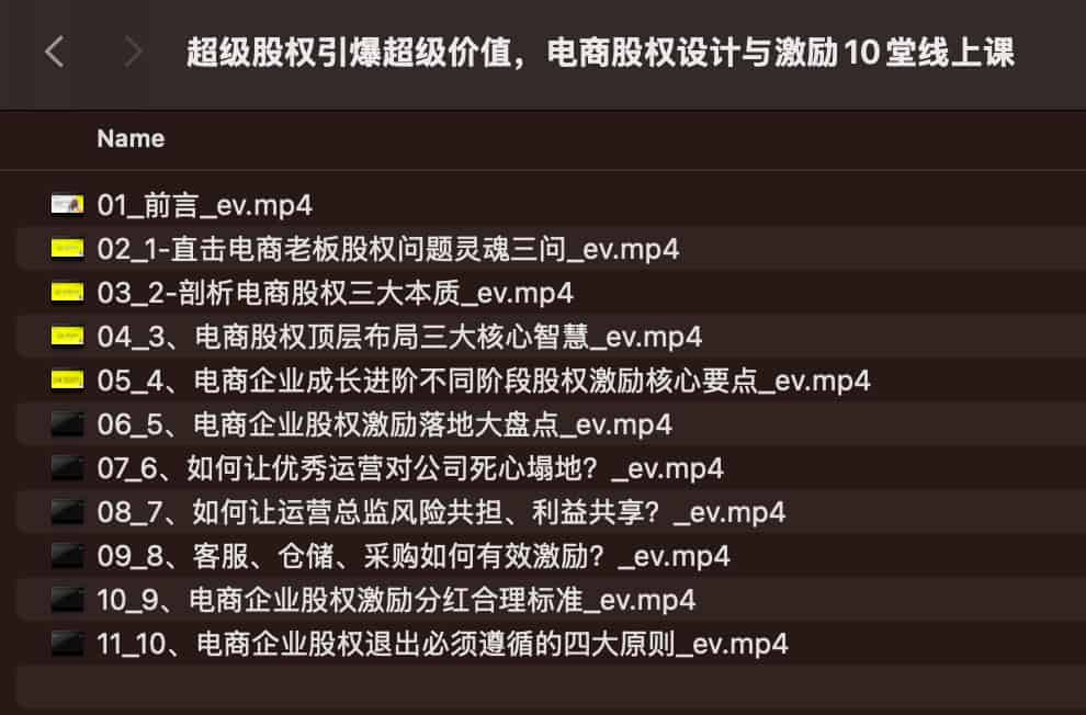 超级股权引爆超级价值,电商股权设计与激励10堂线上课 超级股权引爆超级价值,电商股权设计与激励10堂线上课