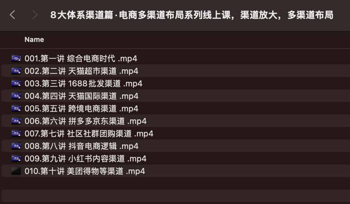 8大体系渠道篇·电商多渠道布局系列线上课,渠道放大,多渠道布局 8大体系渠道篇·电商多渠道布局系列线上课,渠道放大,多渠道布局