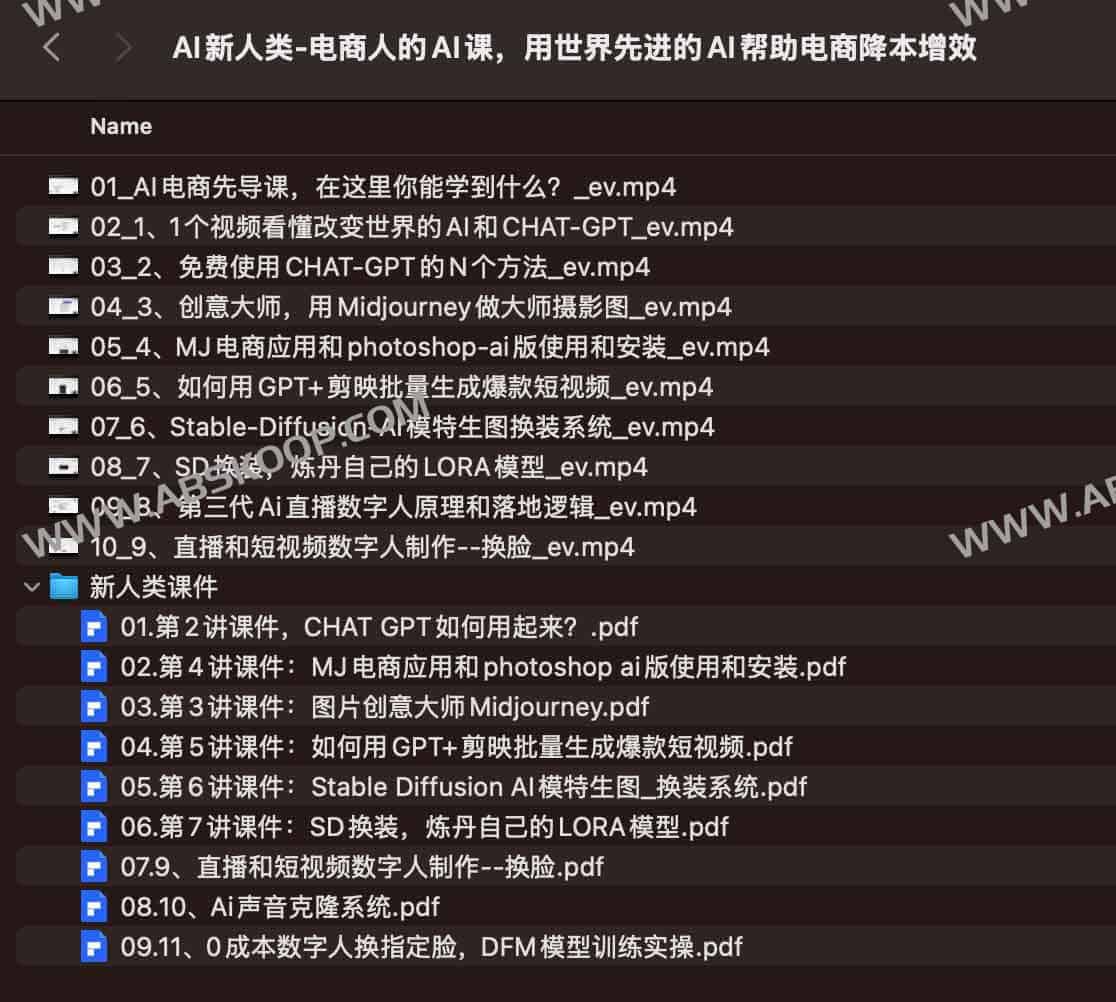AI新人类-电商人的AI课,用世界先进的AI帮助电商降本增效 AI新人类-电商人的AI课,用世界先进的AI帮助电商降本增效