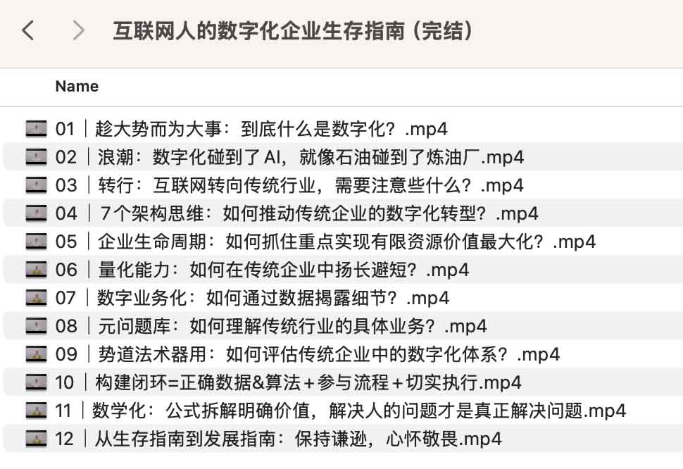 极客时间-视频课-沈欣-互联网人的数字化企业生存指南(完结) 极客时间-视频课-沈欣-互联网人的数字化企业生存指南(完结)
