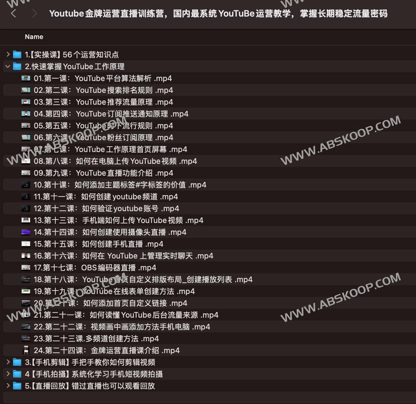 Youtube金牌运营直播训练营,国内最系统YouTuBe运营教学,掌握长期稳定流量密码 Youtube金牌运营直播训练营,国内最系统YouTuBe运营教学,掌握长期稳定流量密码