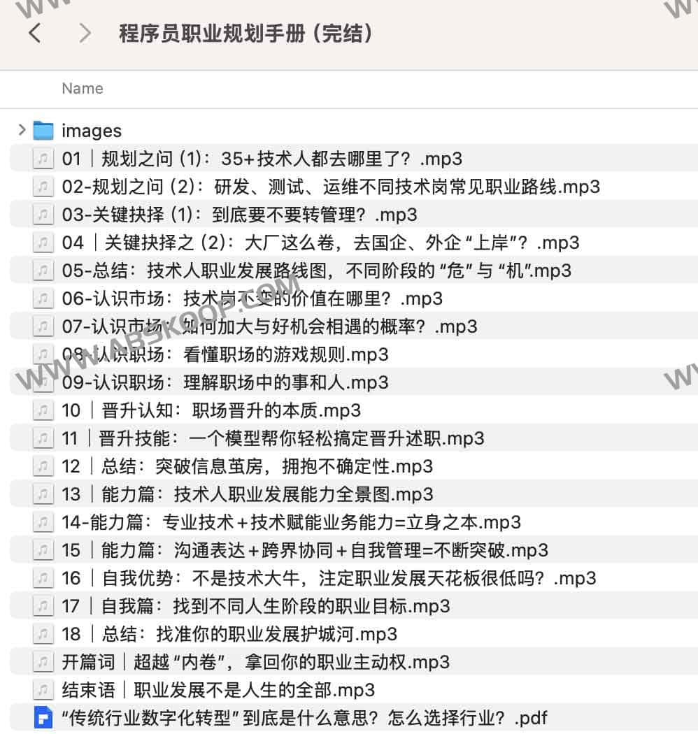 程序员职业规划手册(完结) 程序员职业规划手册(完结)