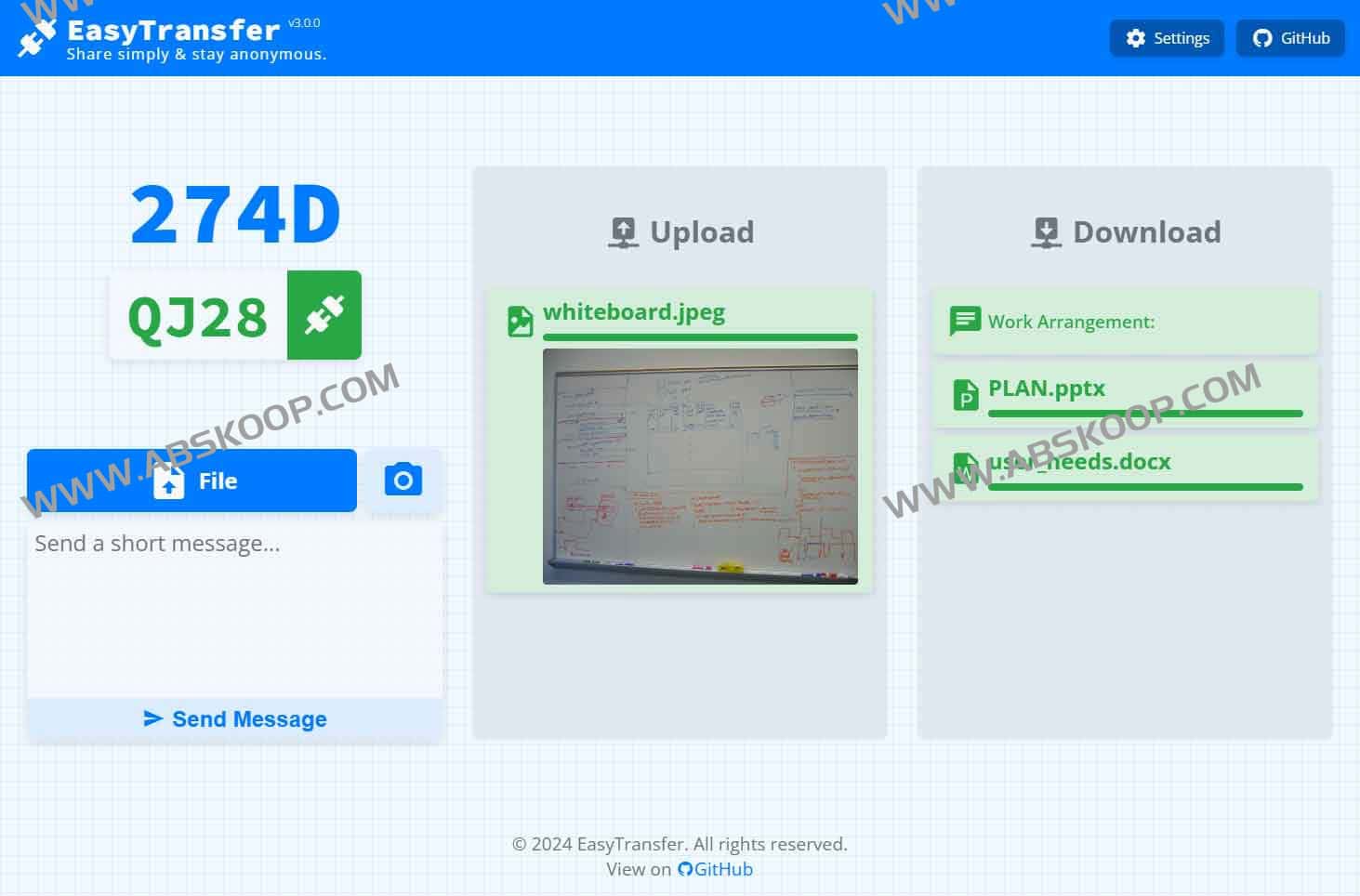 EasyTransfer:开源匿名端到端加密(E2EE)文件传输工具 EasyTransfer:开源匿名端到端加密(E2EE)文件传输工具