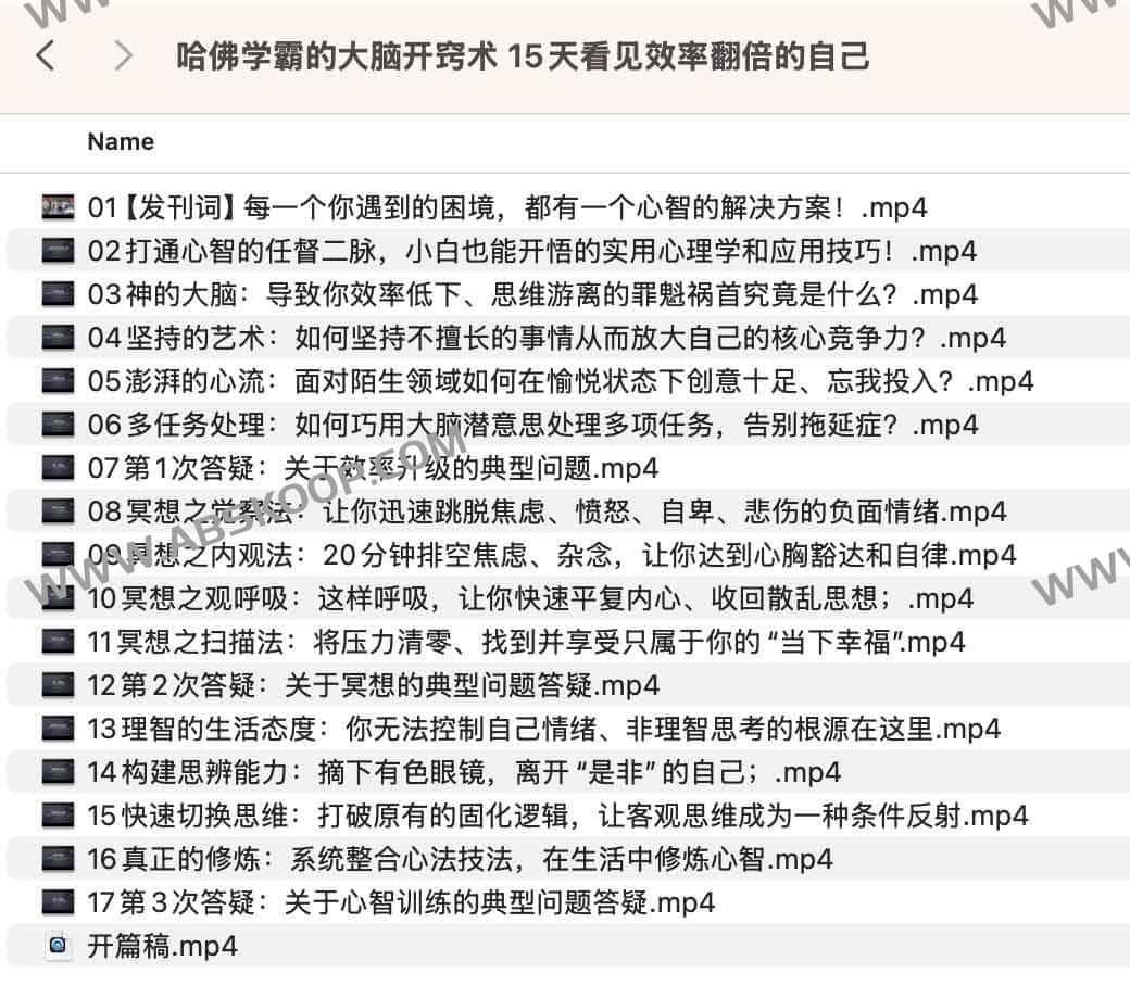 哈佛学霸的大脑开窍术 15天看见效率翻倍的自己 哈佛学霸的大脑开窍术 15天看见效率翻倍的自己