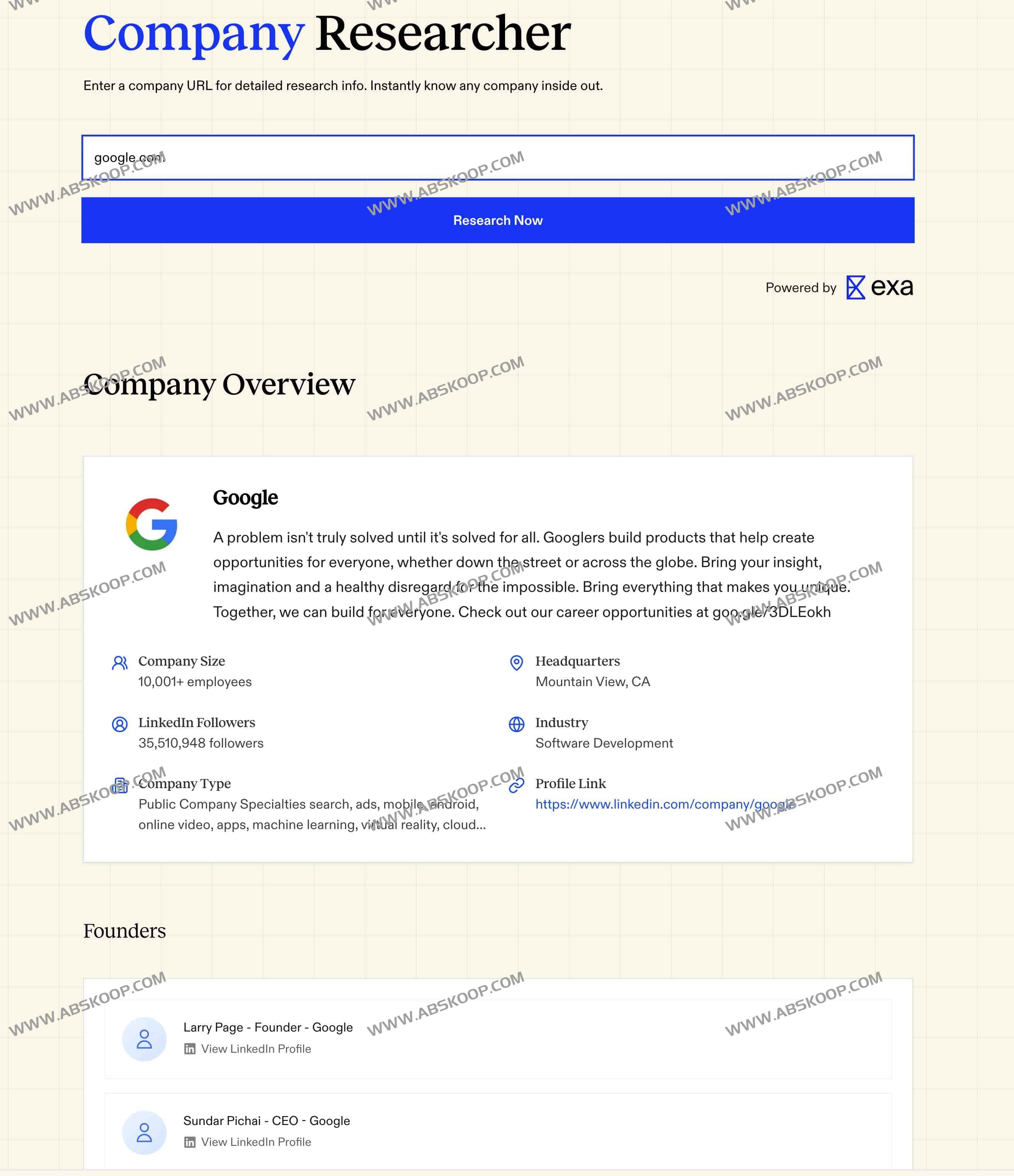 开源公司信息AI搜索引擎:Company Researcher 开源公司信息AI搜索引擎:Company Researcher