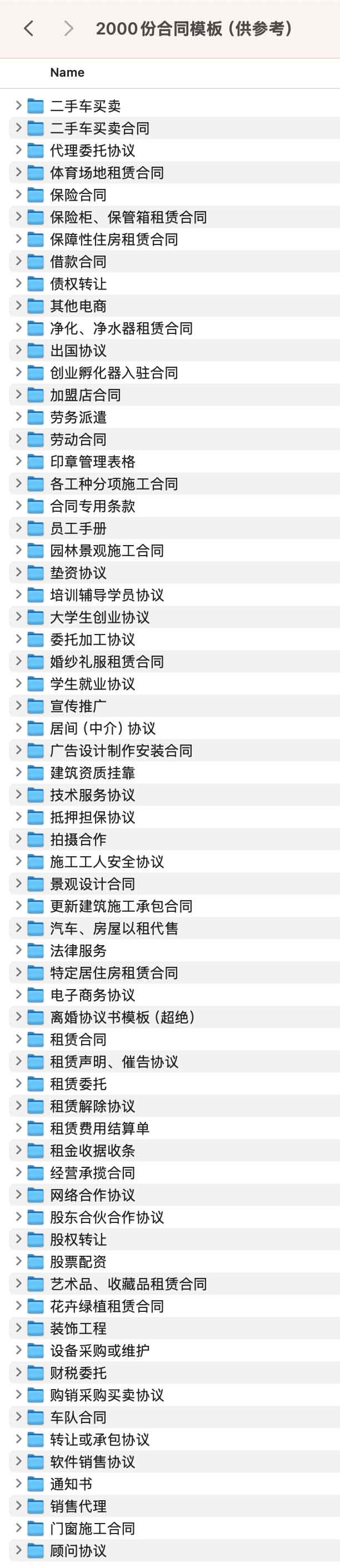 2000份合同模板(供参考) 2000份合同模板(供参考)