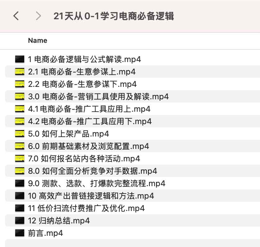 21天从0-1学习电商必备逻辑 21天从0-1学习电商必备逻辑