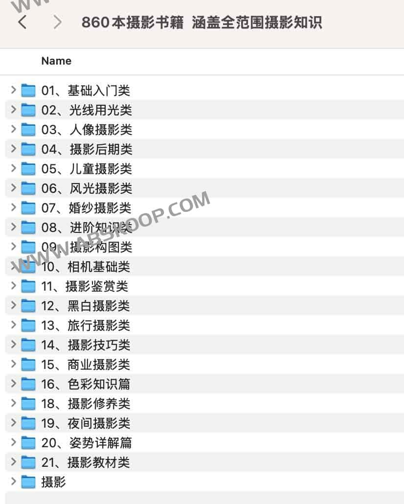 860本摄影书籍 涵盖全范围摄影知识 860本摄影书籍 涵盖全范围摄影知识