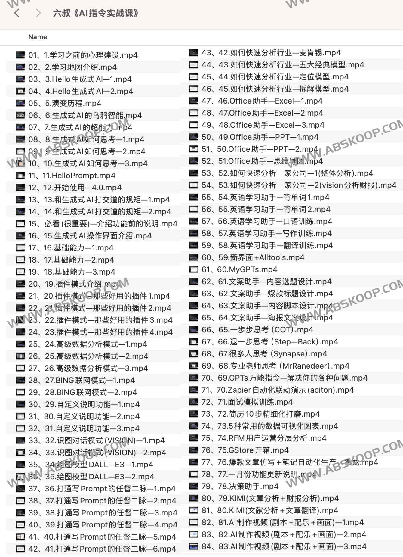六叔《AI指令实战课》 六叔《AI指令实战课》