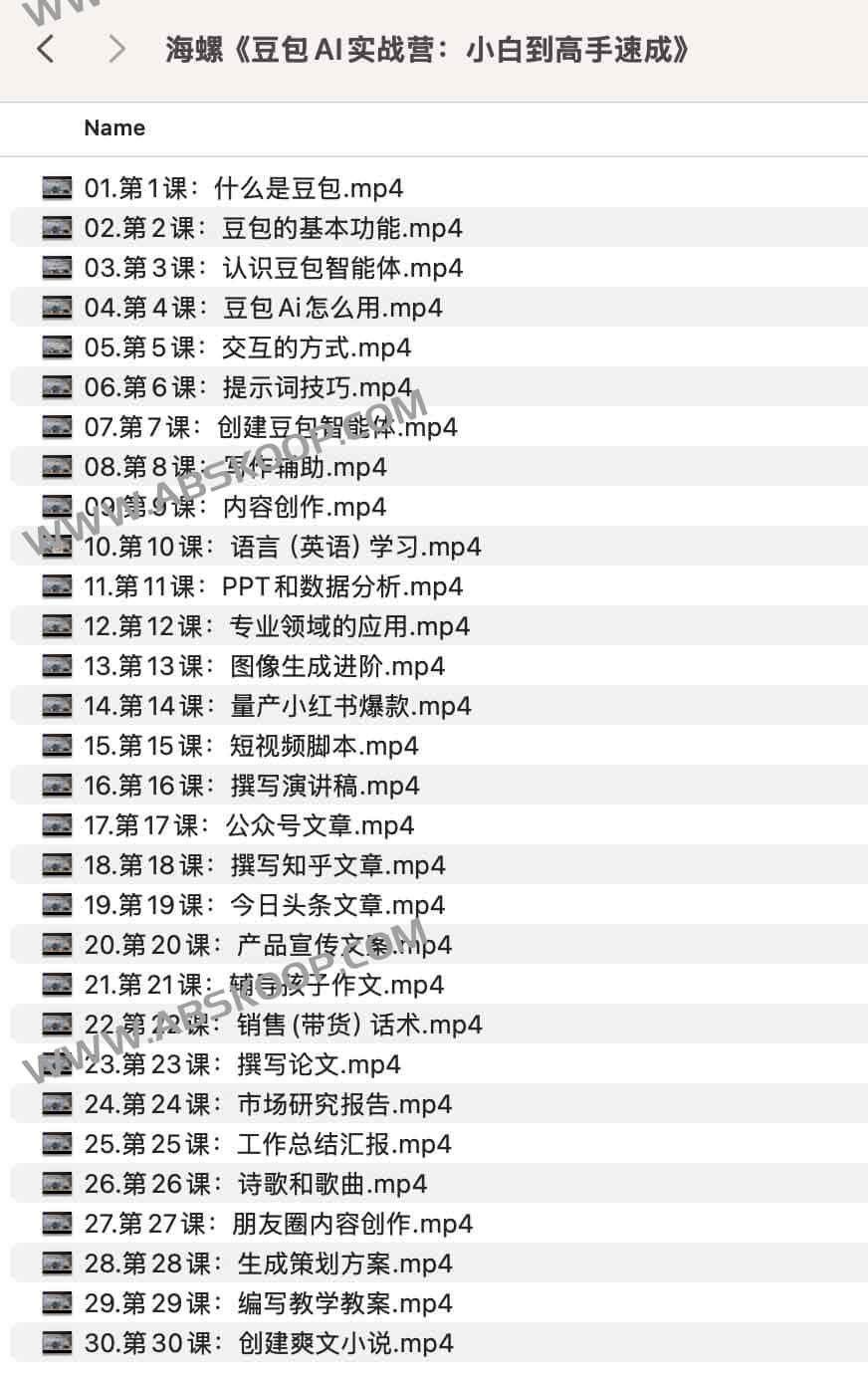 海螺《豆包AI实战营:小白到高手速成》 海螺《豆包AI实战营:小白到高手速成》