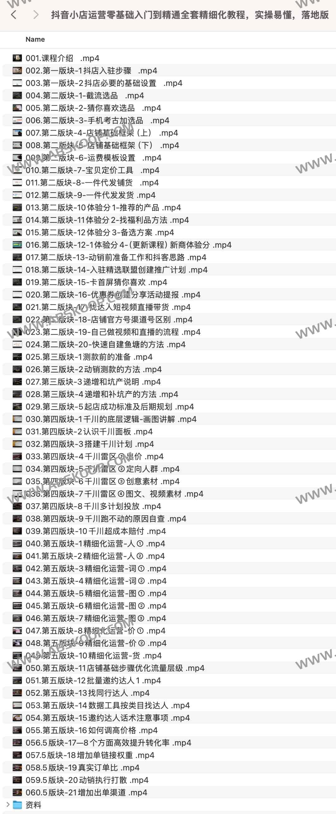 抖音小店运营零基础入门到精通全套精细化教程,实操易懂,落地版 抖音小店运营零基础入门到精通全套精细化教程,实操易懂,落地版