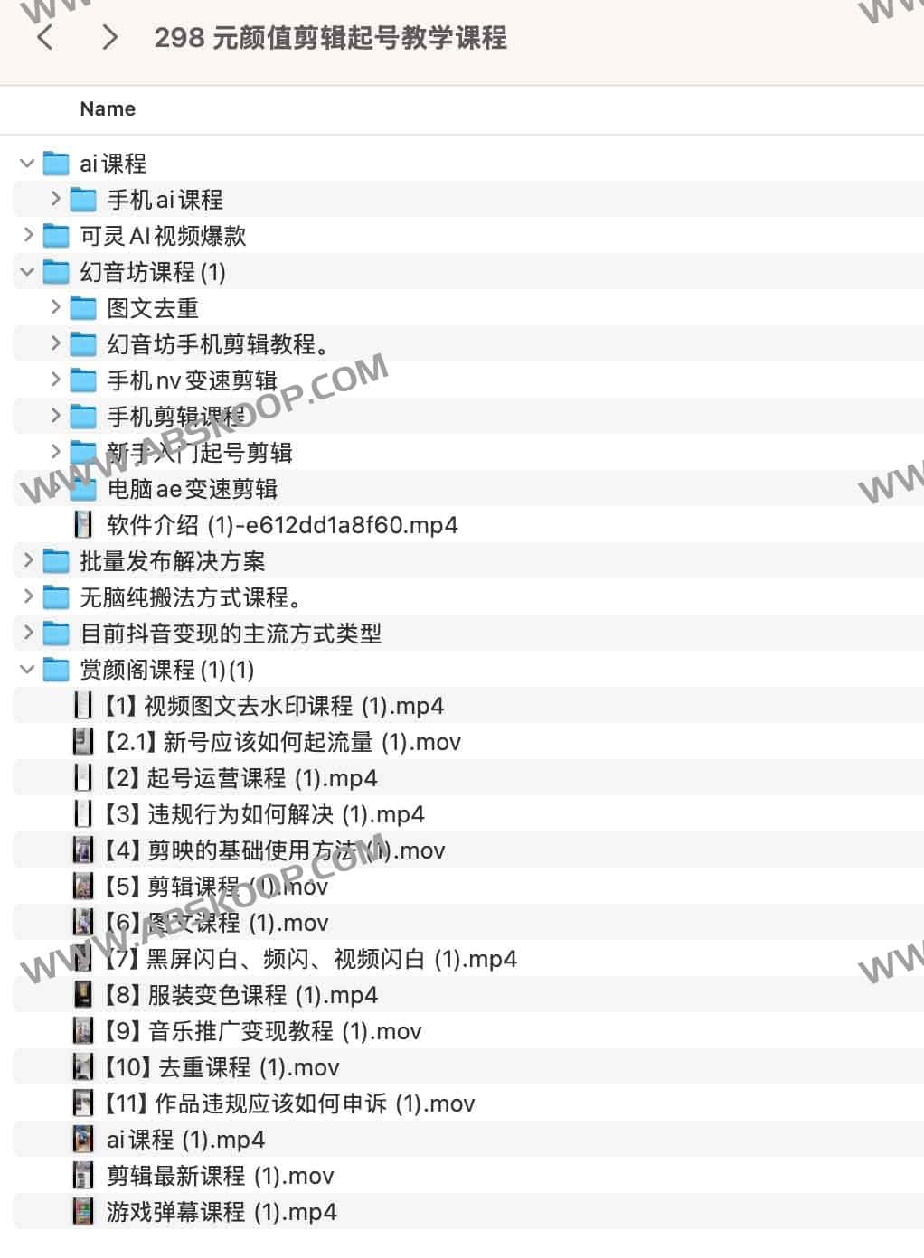 298 元颜值剪辑起号教学课程 298 元颜值剪辑起号教学课程