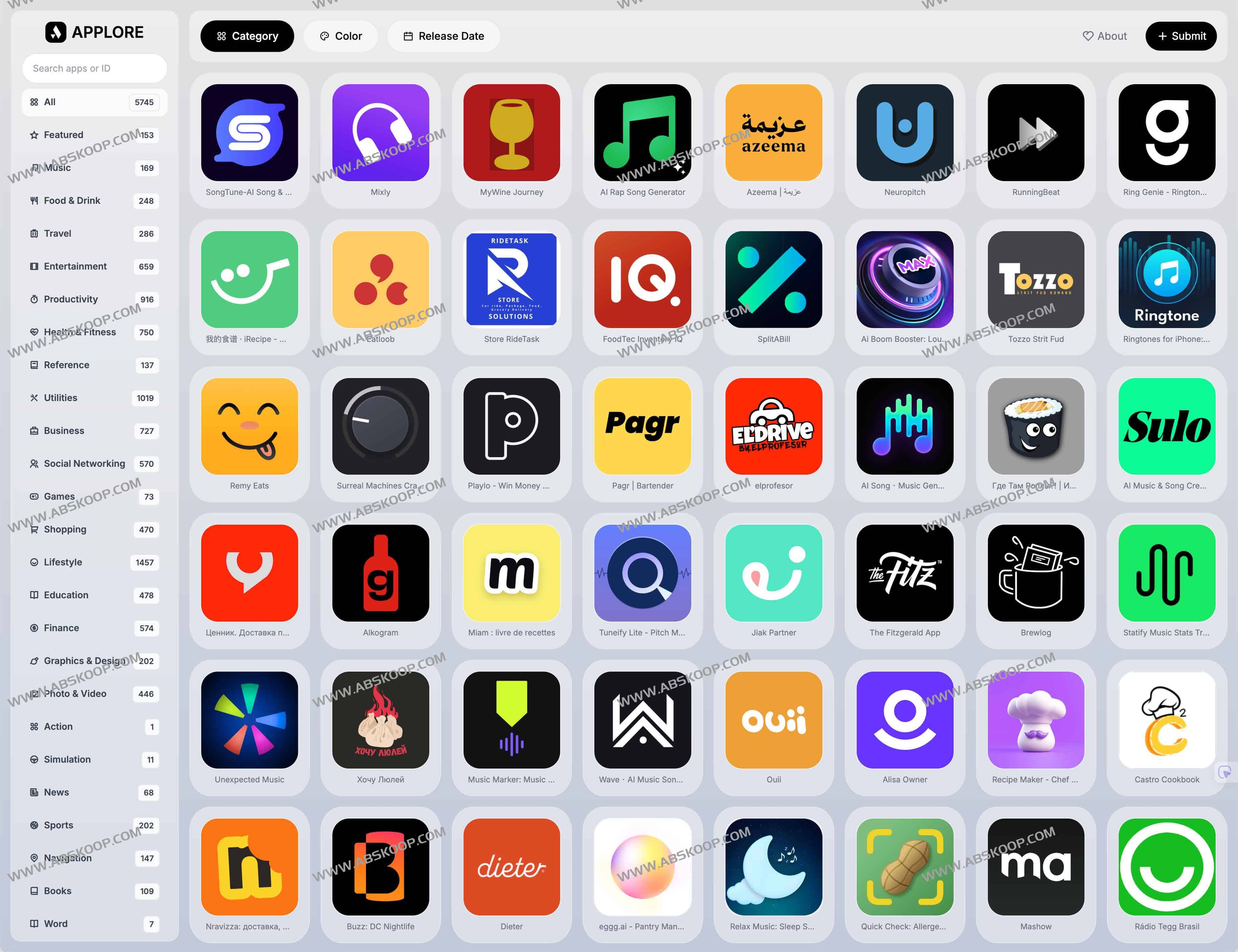 APPLORE:一站式应用图标灵感与配色分析平台 APPLORE:一站式应用图标灵感与配色分析平台