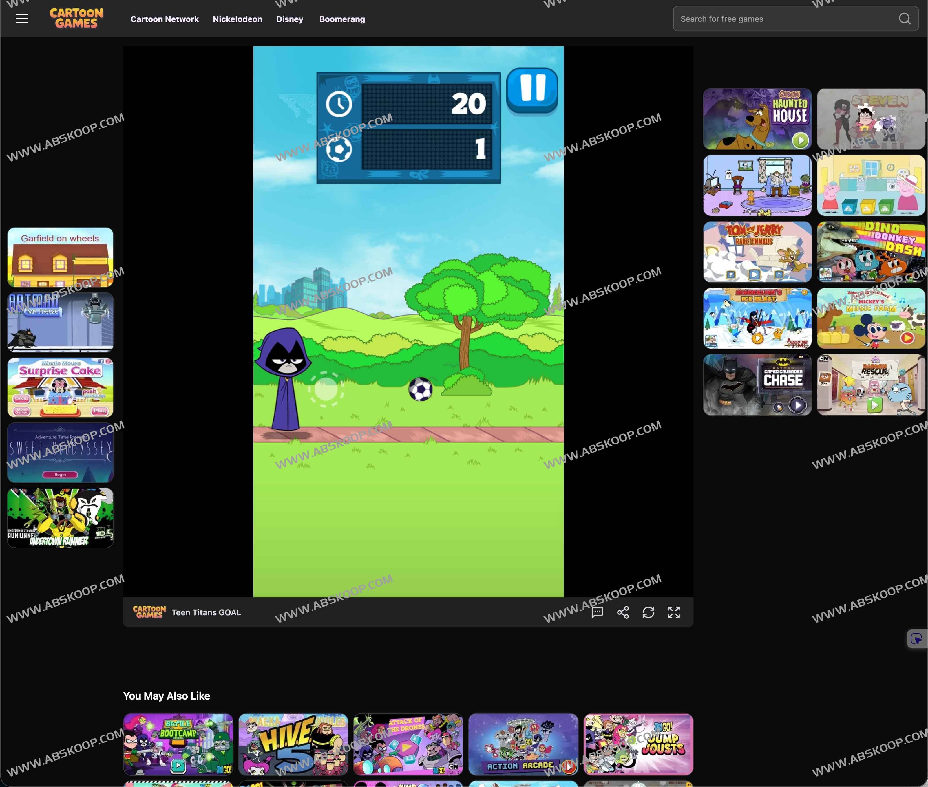 CartoonGames:免费畅玩经典卡通网络游戏的天堂 CartoonGames:免费畅玩经典卡通网络游戏的天堂