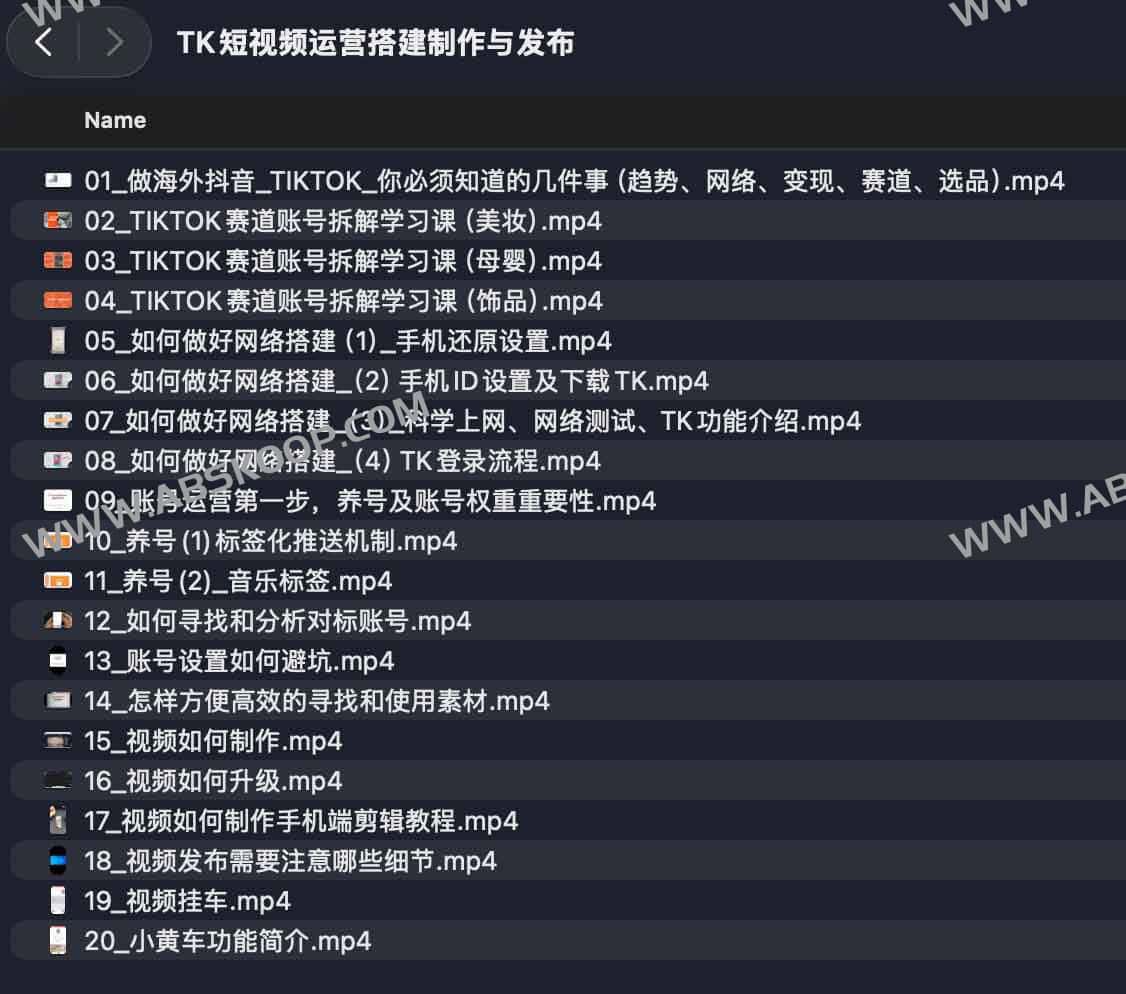 TK短视频运营搭建制作与发布 TK短视频运营搭建制作与发布