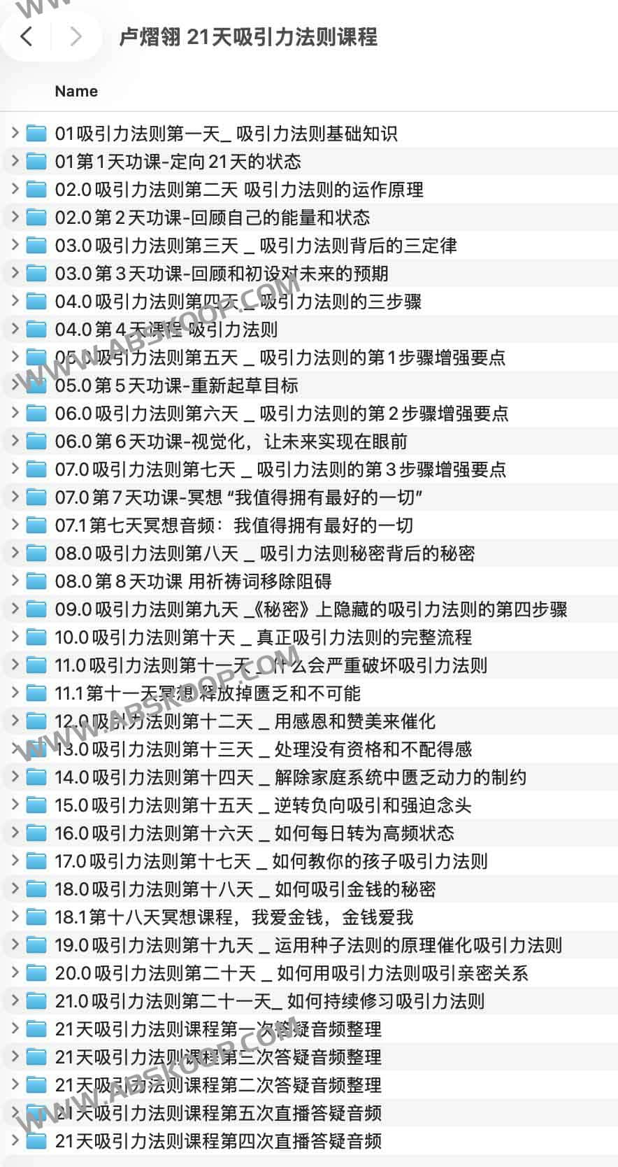 卢熠翎 21天吸引力法则课程 卢熠翎 21天吸引力法则课程