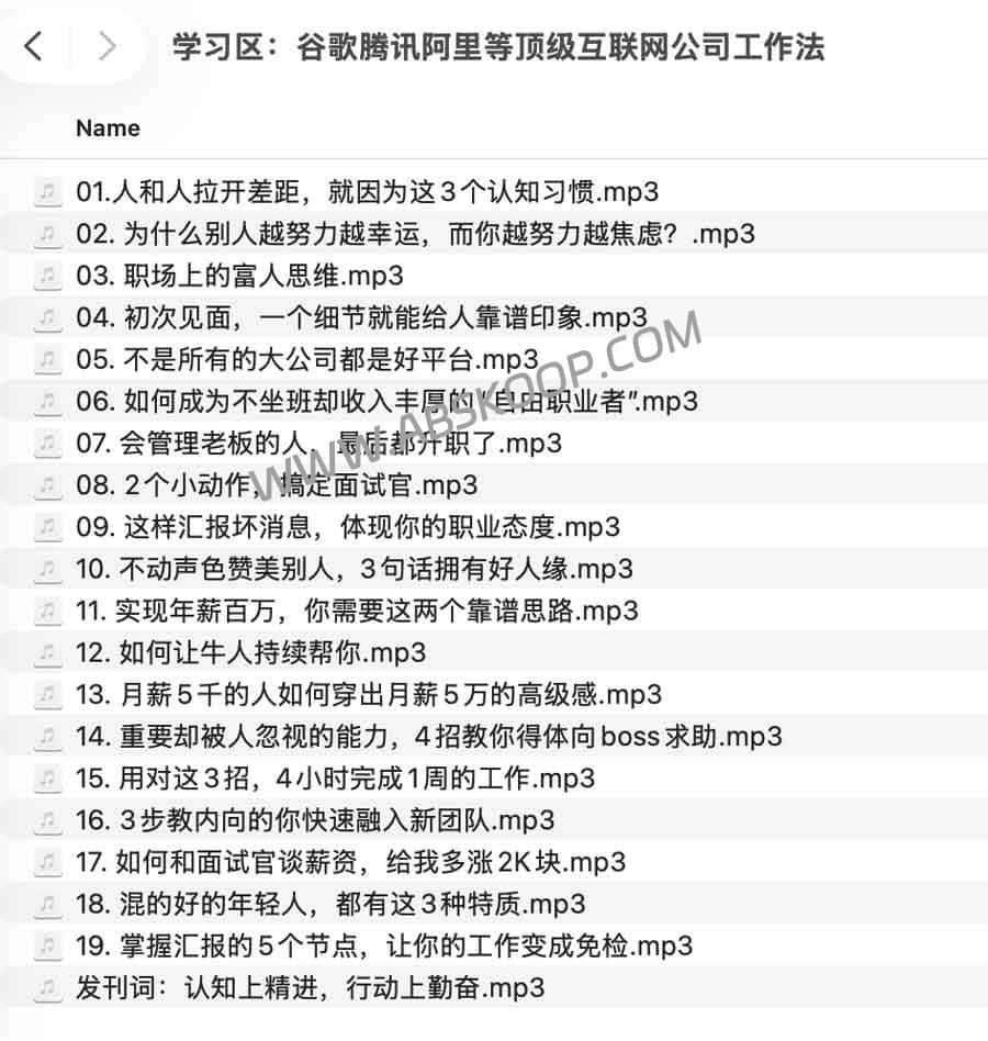学习区:谷歌腾讯阿里等顶级互联网公司工作法 学习区:谷歌腾讯阿里等顶级互联网公司工作法