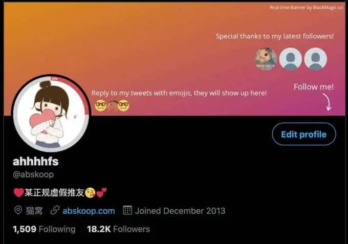 Twitter 个人主页实用工具 BlackMagic | 学霸云搜